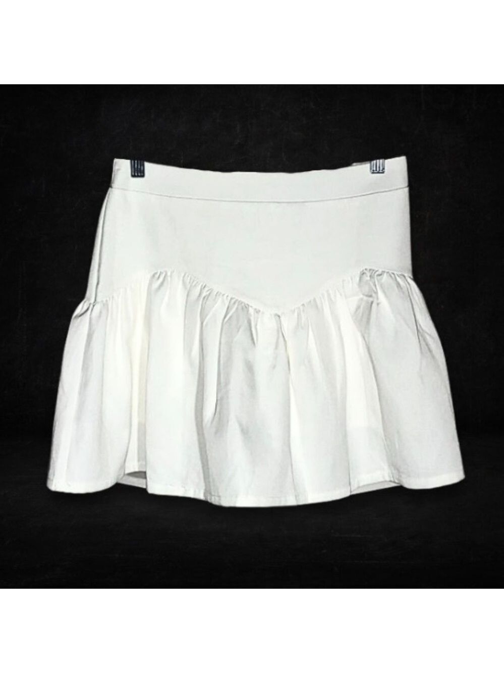 PrincessPolly white mini skirt cotton tennis court coastal coquette fairy resort